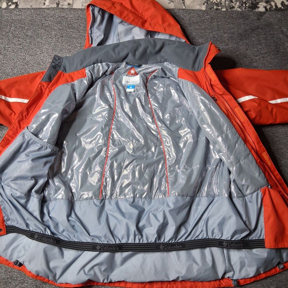Columbia Women's Omni-Heat Waterproof Ski Jacket Orange Size L - Picture 14 of 16
